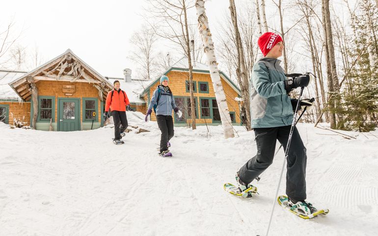 Maine Huts and Trails skiers. 