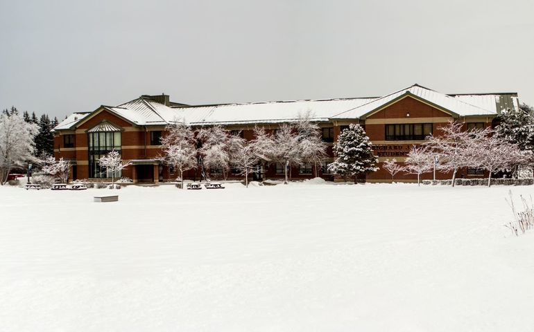 University of Maine at Augusta campus (winter scene) 