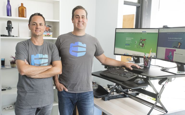 Photo of Defendify's two co-founders.