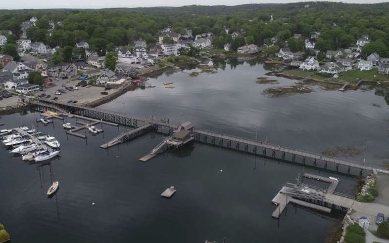 Footbridge in Boothbay Harbor, Maine