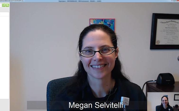screen shot of Dr. Melvin Selvitelli in a video call with a patient.