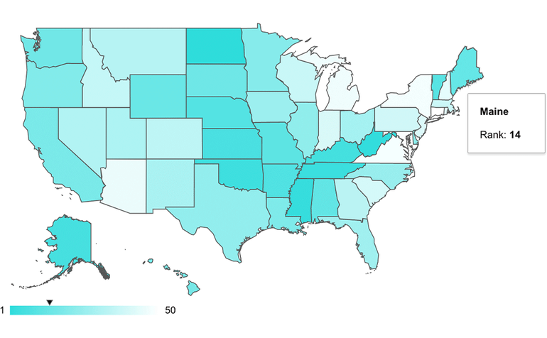 Maine Scores Near The Top In National Ranking For Covid 19 Health Infrastructure Mainebiz Biz