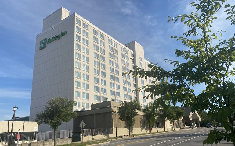 Exterior of the Holiday Inn By the Bay in Portland