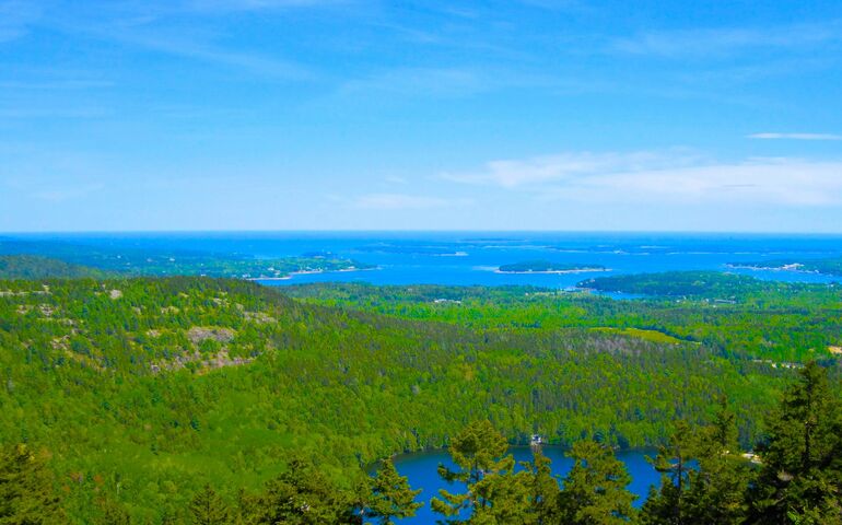 Acadia National Park panorama shot 
