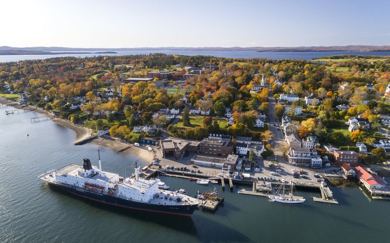 aerial view of Maine Maritime Academy