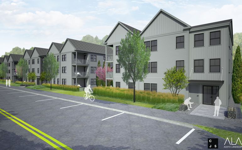Rendering of residences at The Downs in Scarborough