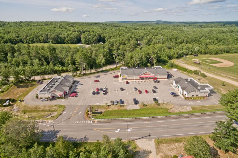 3 buildings and parking lot