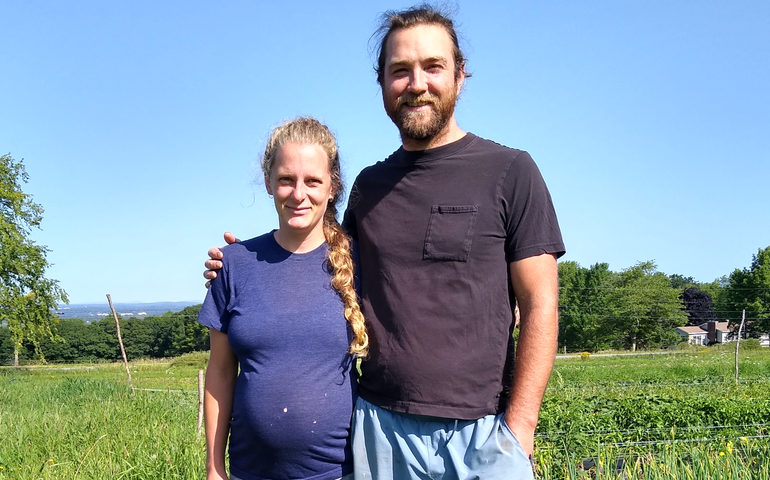 2 people in field