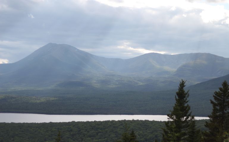 mountains and lake