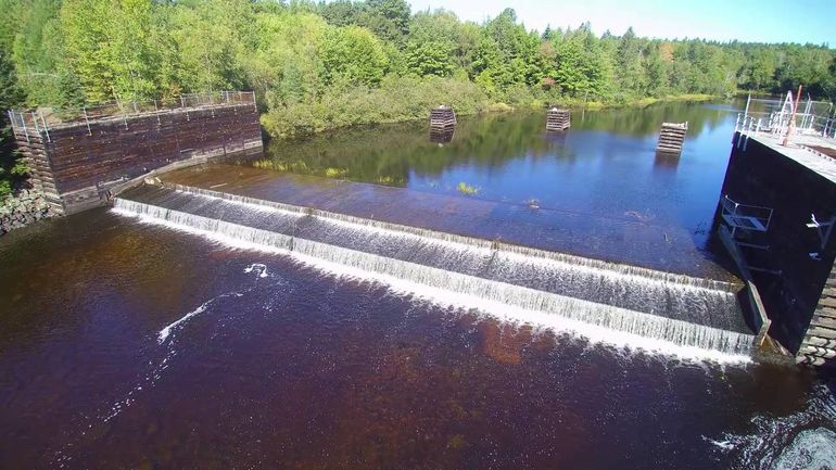 Dam on a river 