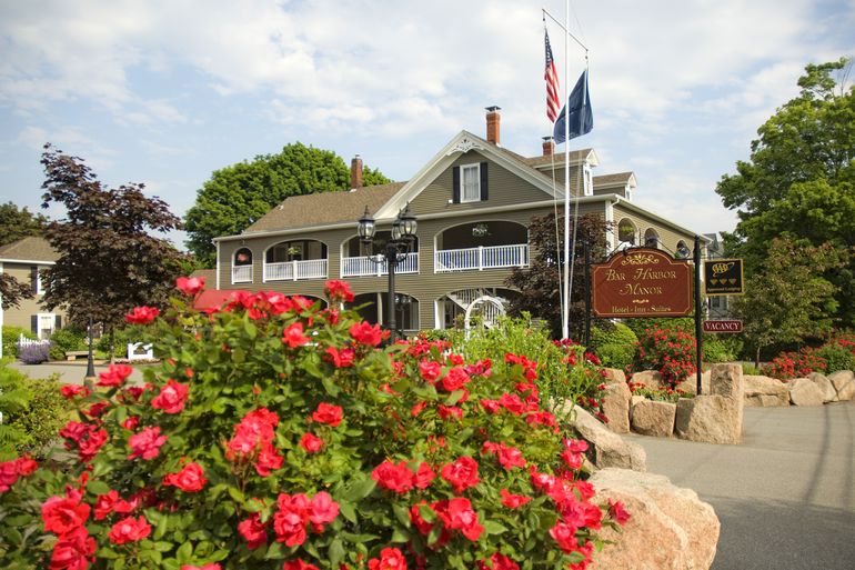 hotel with flowers