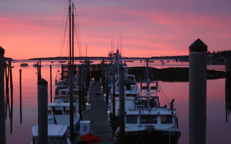 dawn and boats