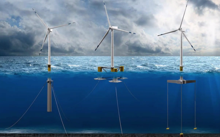 rendering of 3 wind turbines