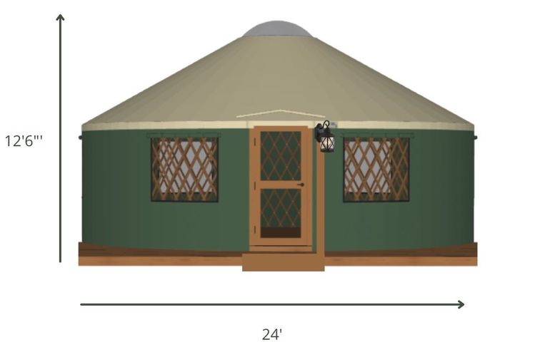 rendering of yurt