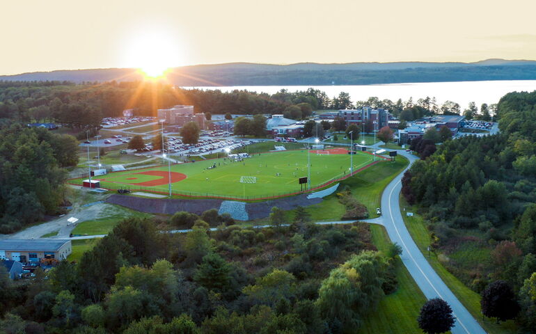 Aerial campus view