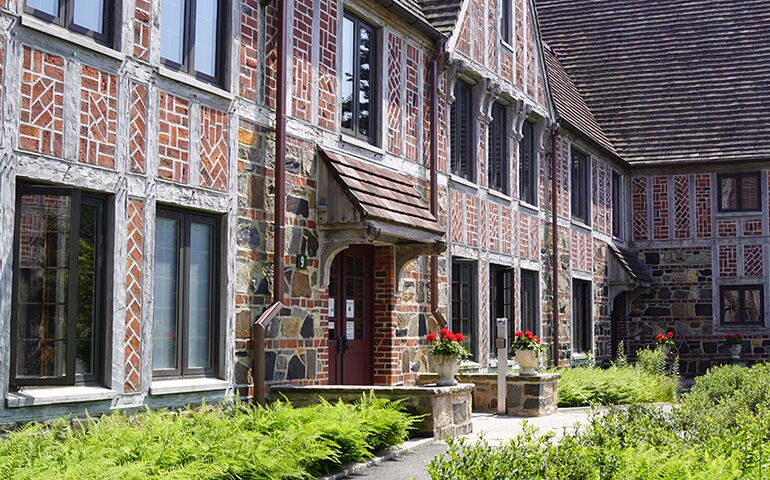 brick building