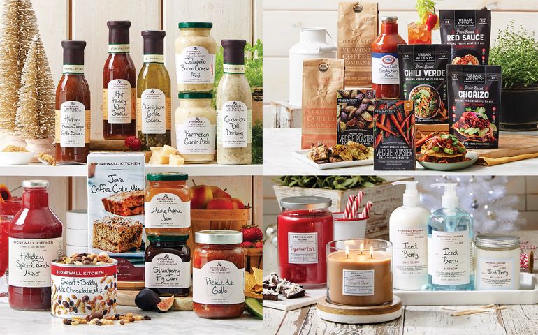 stonewall kitchen products on display 