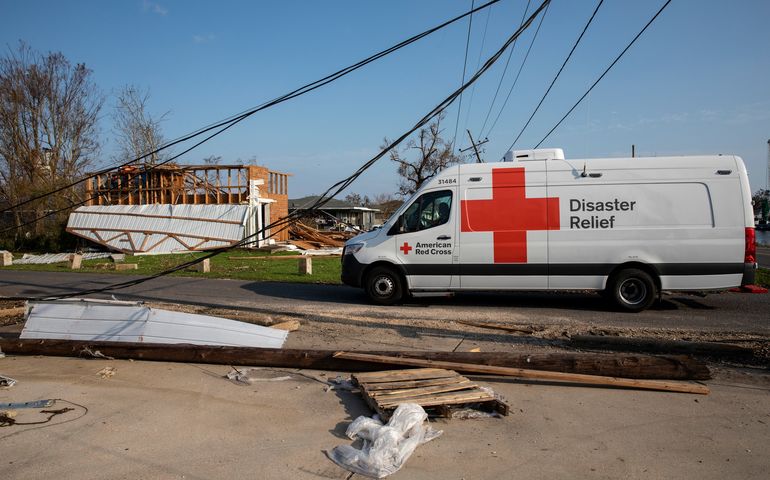red cross van