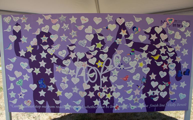 Wall with messages