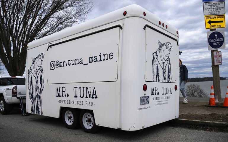 Mr. Tuna parked food truck