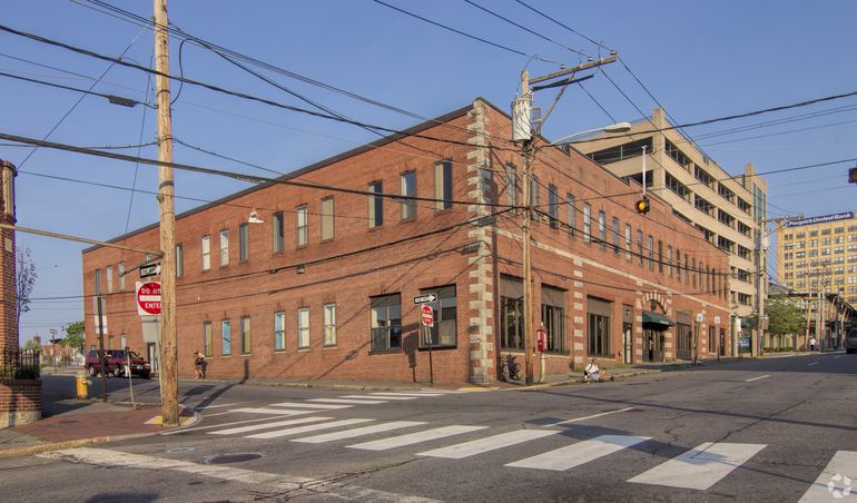 brick building and streets