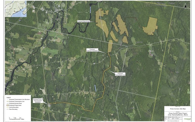 aerial of woods with words