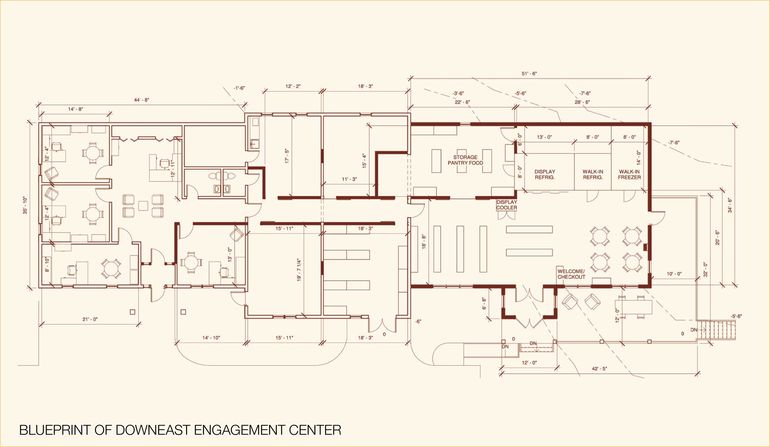 blueprint with lines