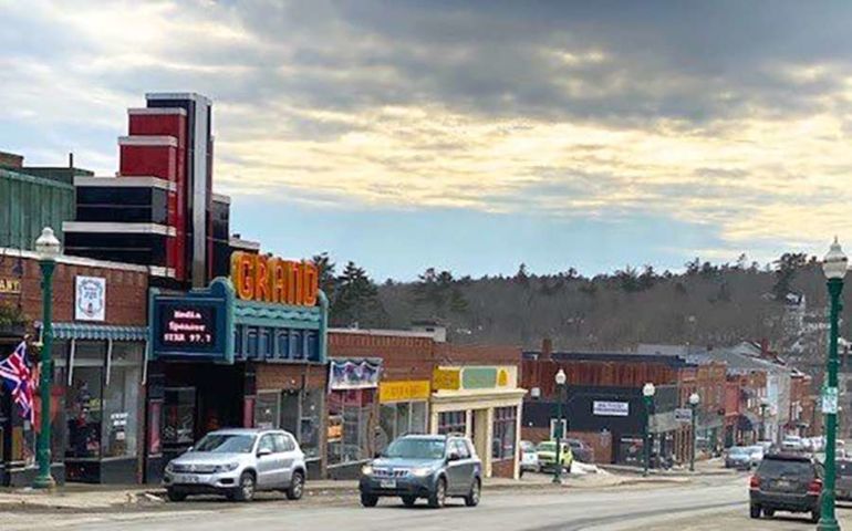 downtown main street and cars