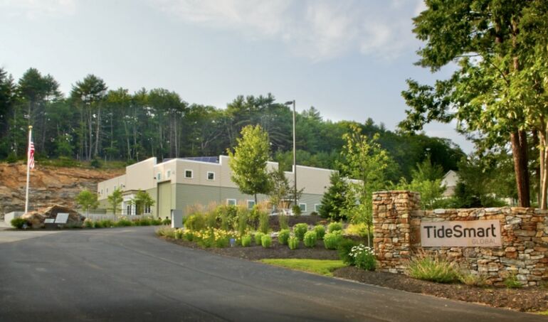 campus with sign buildings