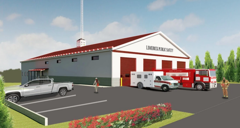 rendering of fire station