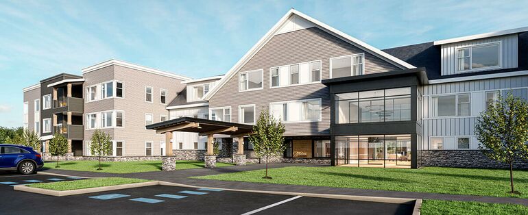 rendering of apartment building