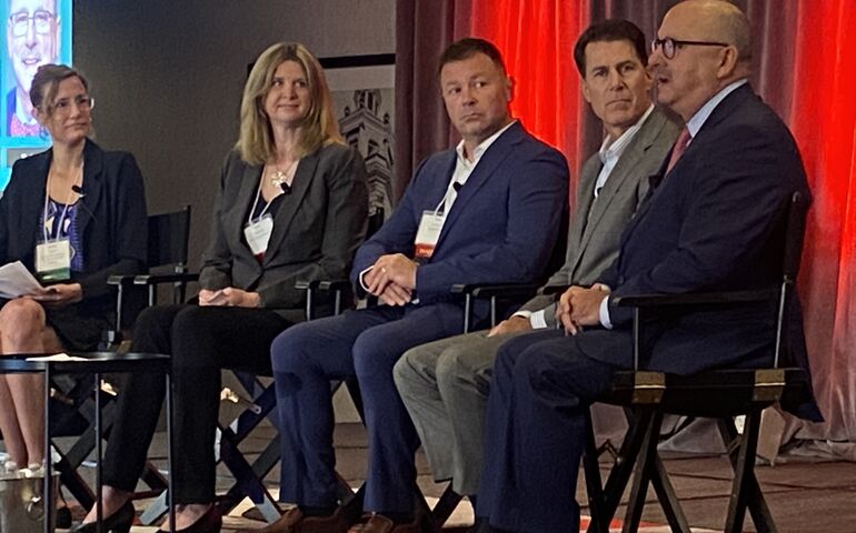 Panelists on stage