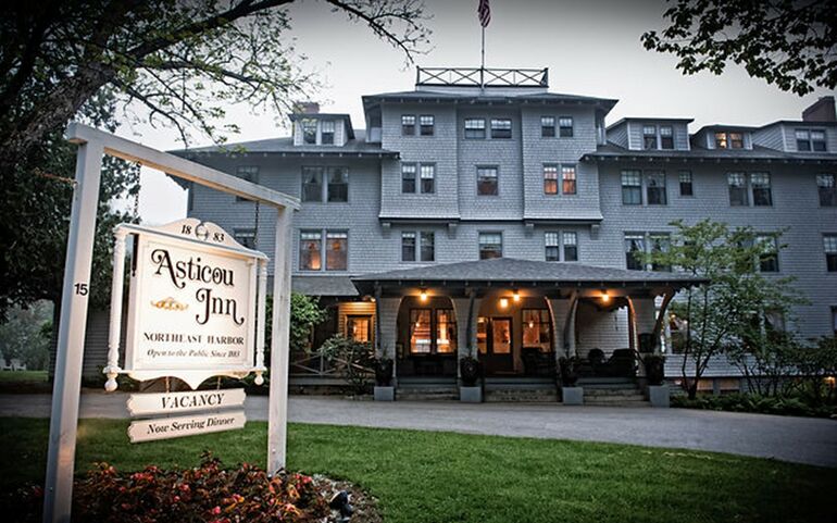 hotel and sign