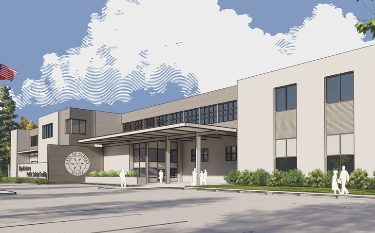 rendering of white building