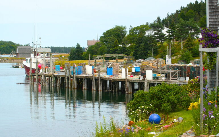 boat and wharf and water