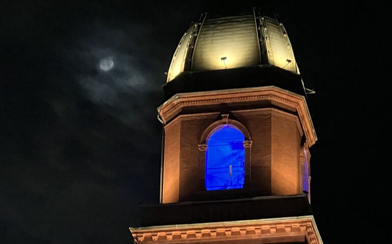 illuminated tower 