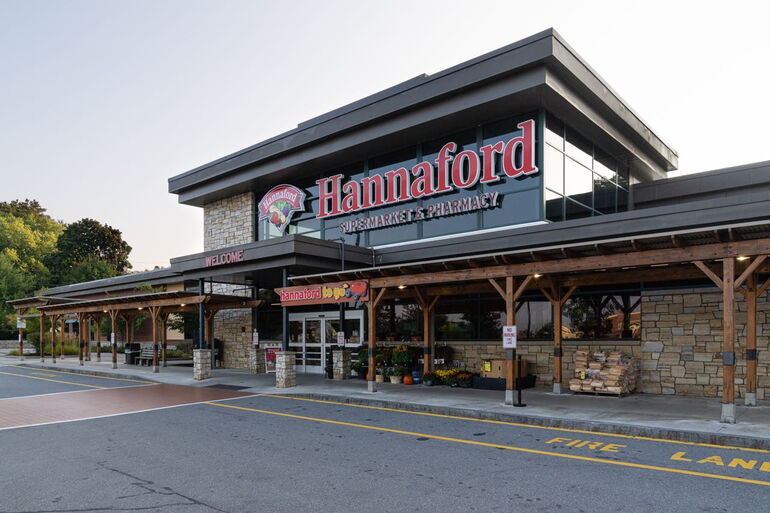 supermarket building with sign