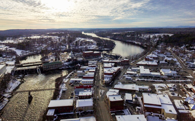 Aerial view of Skowhegan 