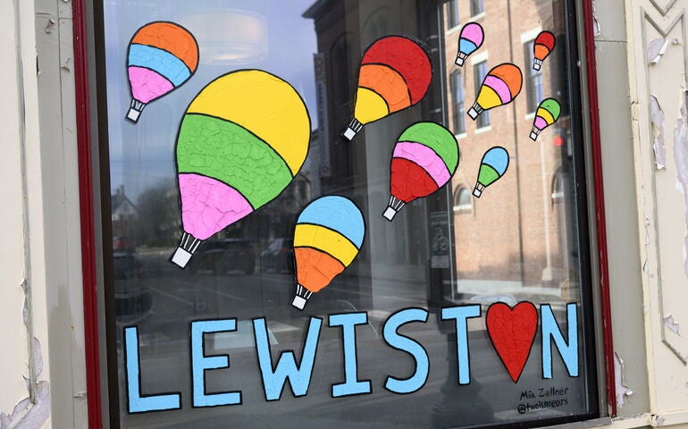 Lewiston shop window