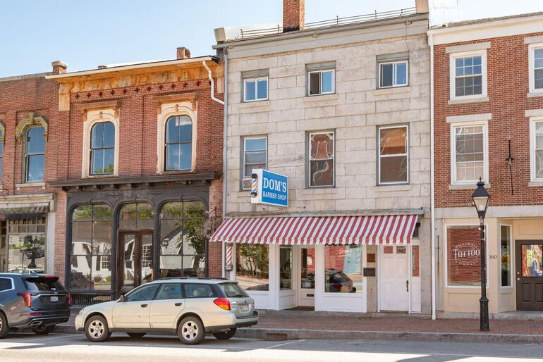 brick and granite buildings