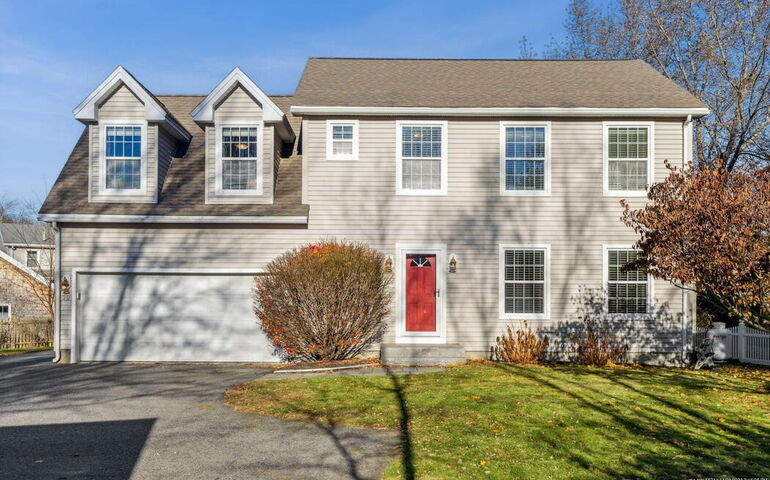 house with red door