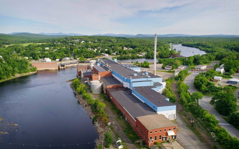 aerial of buildings and trees