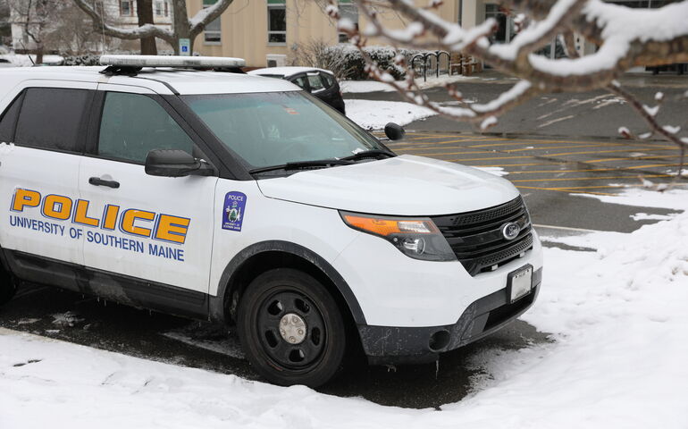 USM police cruiser on campus 