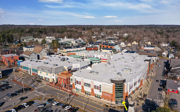 aerial view of buildings and streets