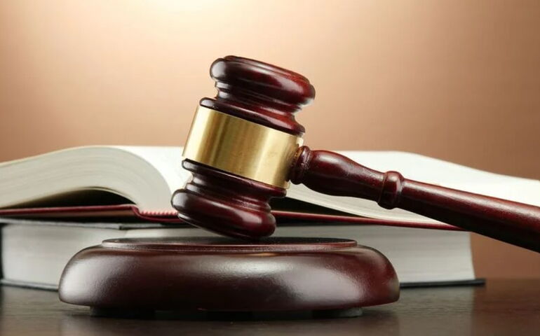 A wooden gavel
