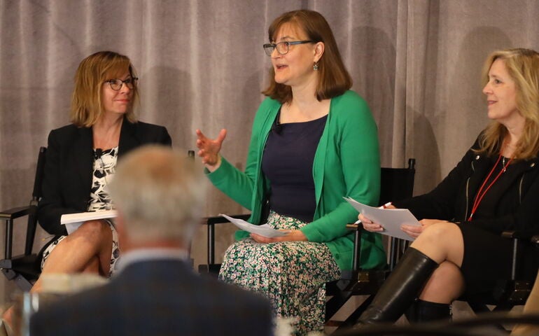Speakers at the Mainebiz Health Care Forum 2024.