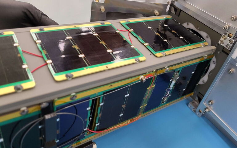 UMaine's satellite looks like a long box.