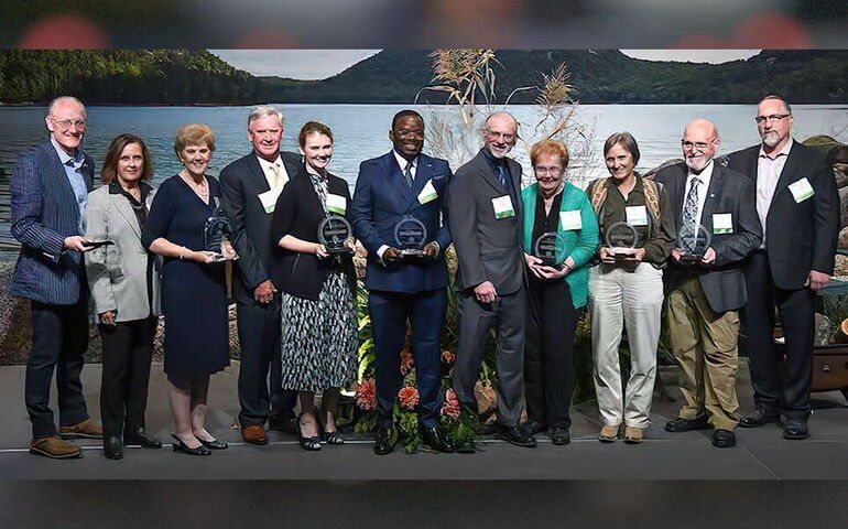 A line-up of people from family-owned businesses.
