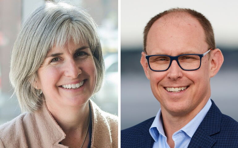 Liz Cotter Schlax and Dan Coyne of United Way of Southern Maine 