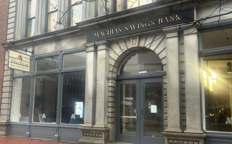 Machias Savings Bank branch exterior in Portland.